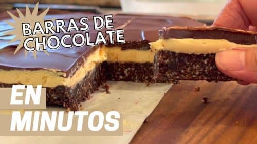 Barras de chocolate con mantequilla: Receta fácil y rápida para el verano